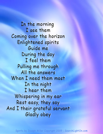 spirits whisper poem